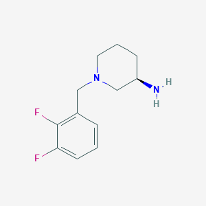 molecular formula C12H16F2N2 B3092086 (3R)-1-[(2,3-difluorophenyl)methyl]piperidin-3-amine CAS No. 1222711-85-4