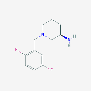 molecular formula C12H16F2N2 B3092090 (3R)-1-[(2,5-difluorophenyl)methyl]piperidin-3-amine CAS No. 1222711-96-7