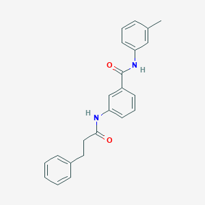 N-(3-methylphenyl)-3-[(3-phenylpropanoyl)amino]benzamide
