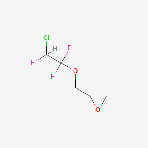 molecular formula C5H6ClF3O2 B3092163 2-[(2-Chloro-1,1,2-trifluoroethoxy)methyl]oxirane CAS No. 122502-50-5