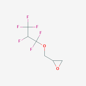 molecular formula C6H6F6O2 B3092170 2-[(1,1,2,3,3,3-Hexafluoropropoxy)methyl]oxirane CAS No. 122502-53-8