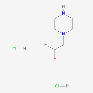 molecular formula C6H14Cl2F2N2 B3092172 1-(2,2-Difluoroethyl)piperazine dihydrochloride CAS No. 1225276-98-1