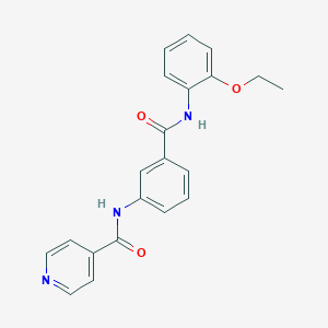 molecular formula C21H19N3O3 B309218 N-{3-[(2-ethoxyanilino)carbonyl]phenyl}isonicotinamide 