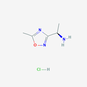 1,2,4-Oxadiazole-3-methanamine, alpha,5-dimethyl-, hydrochloride (1:1), (alphaR)-
