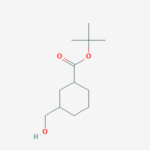 molecular formula C12H22O3 B3092309 Tert-butyl 3-(hydroxymethyl)cyclohexanecarboxylate CAS No. 122699-78-9