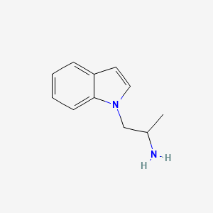 molecular formula C11H14N2 B3092345 1-(1H-Indol-1-yl)propan-2-amine CAS No. 1227465-67-9