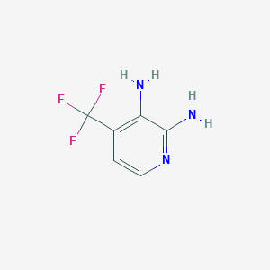 molecular formula C6H6F3N3 B3092361 2,3-Diamino-4-(trifluoromethyl)pyridine CAS No. 1227571-48-3