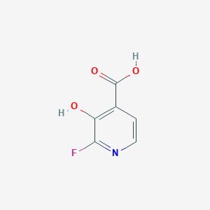 molecular formula C6H4FNO3 B3092372 2-氟-3-羟基异烟酸 CAS No. 1227576-95-5