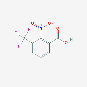 molecular formula C8H4F3NO4 B3092387 2-Nitro-3-(trifluoromethyl)benzoic acid CAS No. 1227581-78-3