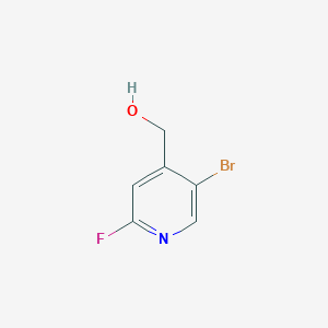 molecular formula C6H5BrFNO B3092391 (5-Bromo-2-fluoropyridin-4-yl)methanol CAS No. 1227585-92-3