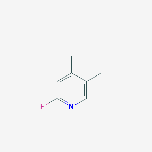 molecular formula C7H8FN B3092417 4,5-Dimethyl-2-fluoropyridine CAS No. 1227602-71-2