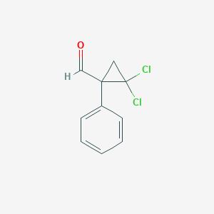 molecular formula C10H8Cl2O B3092444 2,2-二氯-1-苯基-环丙烷甲醛 CAS No. 122801-51-8