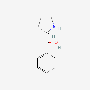 molecular formula C12H17NO B3092447 (S)-1-phenyl-1-((R)-pyrrolidin-2-yl)ethanol CAS No. 1228033-52-0
