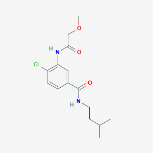 molecular formula C15H21ClN2O3 B309246 4-chloro-N-isopentyl-3-[(methoxyacetyl)amino]benzamide 