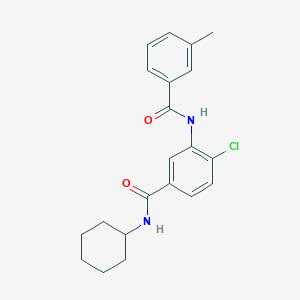 molecular formula C21H23ClN2O2 B309248 4-chloro-N-cyclohexyl-3-[(3-methylbenzoyl)amino]benzamide 
