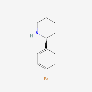 molecular formula C11H14BrN B3092512 (S)-2-(4-Bromophenyl)piperidine CAS No. 1228559-45-2