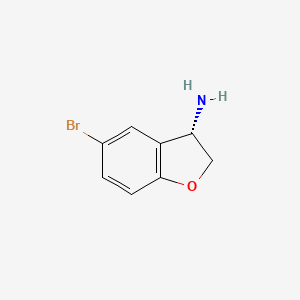 molecular formula C8H8BrNO B3092518 (3S)-5-Bromo-2,3-dihydro-1-benzofuran-3-amine CAS No. 1228565-88-5