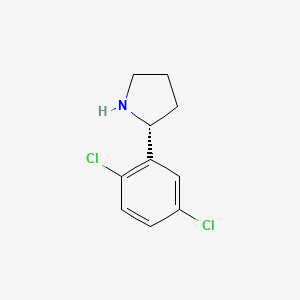 molecular formula C10H11Cl2N B3092525 (2R)-2-(2,5-二氯苯基)吡咯烷 CAS No. 1228569-01-4