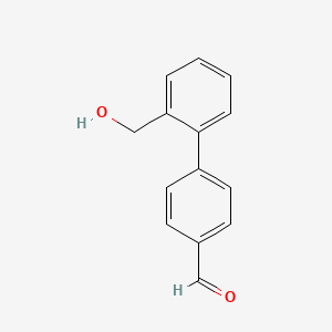 B3092533 2'-(Hydroxymethyl)-[1,1'-biphenyl]-4-carbaldehyde CAS No. 1228594-41-9