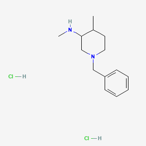 molecular formula C14H24Cl2N2 B3092559 1-Benzyl-N,4-dimethylpiperidin-3-amine dihydrochloride CAS No. 1228879-37-5
