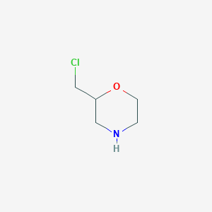 molecular formula C5H10ClNO B3092567 2-(Chloromethyl)morpholine CAS No. 122894-70-6
