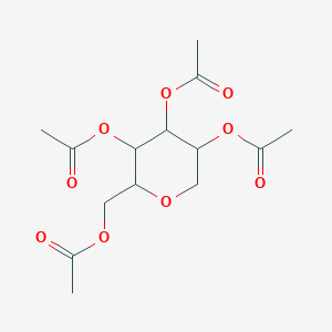 molecular formula C₁₄H₂₀O₉ B030926 1,5-二氢-d-葡萄糖醇，四-O-乙酰基- CAS No. 13121-61-4