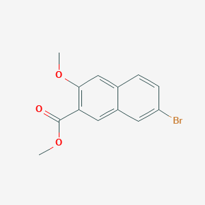 molecular formula C13H11BrO3 B3092610 7-溴-3-甲氧基-2-萘酸甲酯 CAS No. 123266-51-3