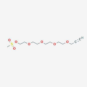 molecular formula C12H22O7S B3092664 炔丙基-PEG4-甲磺酸酯 CAS No. 1233816-83-5