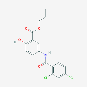 Propyl 5-[(2,4-dichlorobenzoyl)amino]-2-hydroxybenzoate