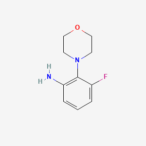 molecular formula C10H13FN2O B3092675 3-Fluoro-2-morpholinoaniline CAS No. 1233952-34-5
