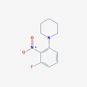 molecular formula C11H13FN2O2 B3092682 1-(3-氟-2-硝基苯基)哌啶 CAS No. 1233955-39-9