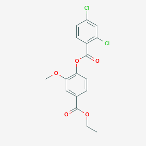 4-(Ethoxycarbonyl)-2-methoxyphenyl 2,4-dichlorobenzoate