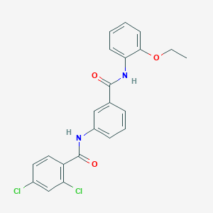 2,4-dichloro-N-{3-[(2-ethoxyanilino)carbonyl]phenyl}benzamide