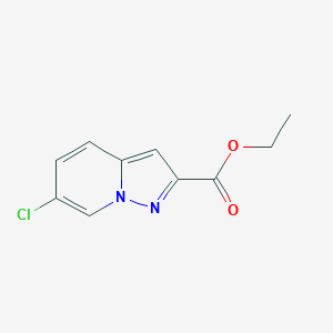 molecular formula C10H9ClN2O2 B3092728 6-氯吡唑并[1,5-A]吡啶-2-羧酸乙酯 CAS No. 1234616-54-6