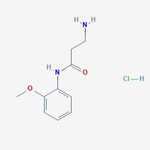molecular formula C10H15ClN2O2 B3092769 N~1~-(2-methoxyphenyl)-beta-alaninamide hydrochloride CAS No. 1234826-23-3