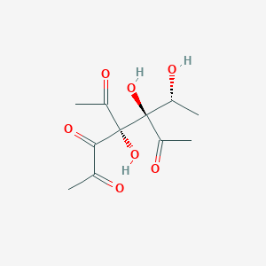 molecular formula C11H16O7 B3092774 1,2,3-Triacetyl-5-deoxy-D-ribose CAS No. 1234990-04-5