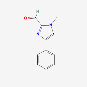 molecular formula C11H10N2O B3092778 1-methyl-4-phenyl-1H-imidazole-2-carbaldehyde CAS No. 123511-51-3