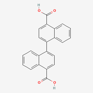 molecular formula C22H14O4 B3092790 [1,1'-联萘]-4,4'-二甲酸 CAS No. 123524-53-8