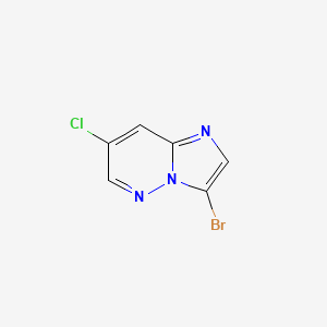 molecular formula C6H3BrClN3 B3092794 3-Bromo-7-chloroimidazo[1,2-b]pyridazine CAS No. 1235545-87-5