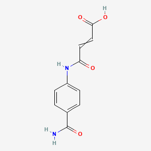 molecular formula C11H10N2O4 B3092798 3-[(4-carbamoylphenyl)carbamoyl]prop-2-enoic Acid CAS No. 123558-03-2