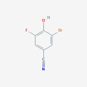 molecular formula C7H3BrFNO B3092802 3-Bromo-5-fluoro-4-hydroxybenzonitrile CAS No. 1235841-38-9