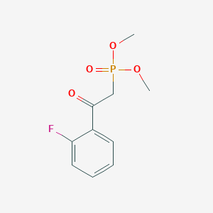 molecular formula C10H12FO4P B3092803 Dimethyl (2-(2-fluorophenyl)-2-oxoethyl)phosphonate CAS No. 123587-00-8