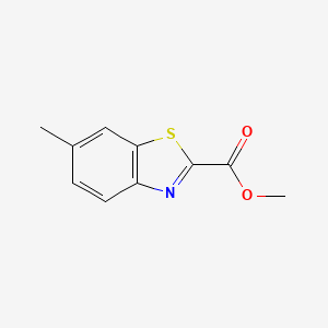 molecular formula C10H9NO2S B3092815 6-甲基-1,3-苯并噻唑-2-甲酸甲酯 CAS No. 1236115-18-6