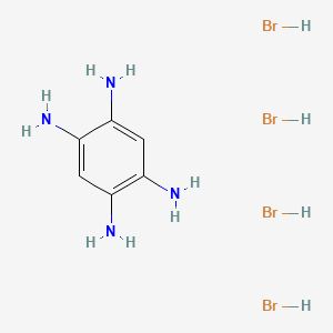 molecular formula C6H14Br4N4 B3092817 Benzene-1,2,4,5-tetraamine tetrahydrobromide CAS No. 1236133-49-5
