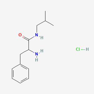 molecular formula C13H21ClN2O B3092818 2-Amino-N-isobutyl-3-phenylpropanamide hydrochloride CAS No. 1236254-71-9