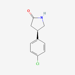 molecular formula C10H10ClNO B3092846 (R)-4-(4-Chlorophenyl)pyrrolidin-2-one CAS No. 123632-35-9