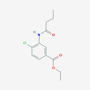 molecular formula C13H16ClNO3 B309287 Ethyl 3-(butyrylamino)-4-chlorobenzoate 