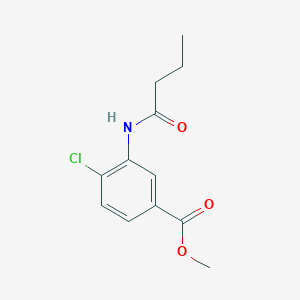 molecular formula C12H14ClNO3 B309289 Methyl 3-(butyrylamino)-4-chlorobenzoate 