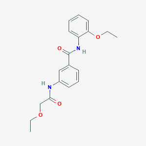 molecular formula C19H22N2O4 B309295 3-[(ethoxyacetyl)amino]-N-(2-ethoxyphenyl)benzamide 
