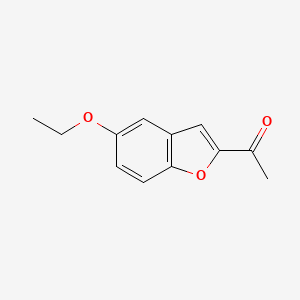 molecular formula C12H12O3 B3092956 1-(5-Ethoxy-1-benzofuran-2-yl)ethan-1-one CAS No. 1239772-34-9